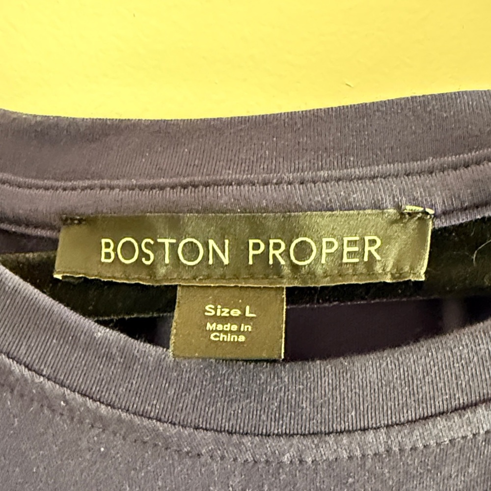 Elegant Navy Blue Asymmetrical top - Picture 2 of 5